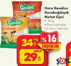 HERO GOODİES KARABUĞDAY & NOHUT CİPSİ 30 G